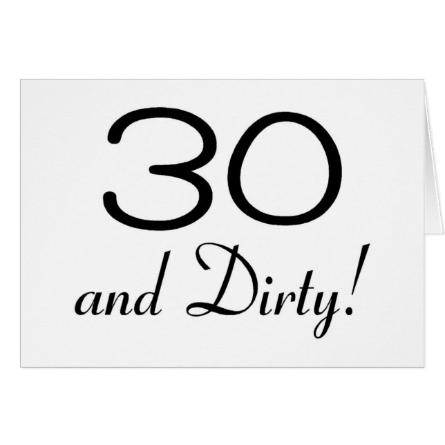 30 und schmutzige 3 (Vorderseite (Horizontal))