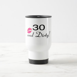 30 und schmutzige Lippen Reisebecher
