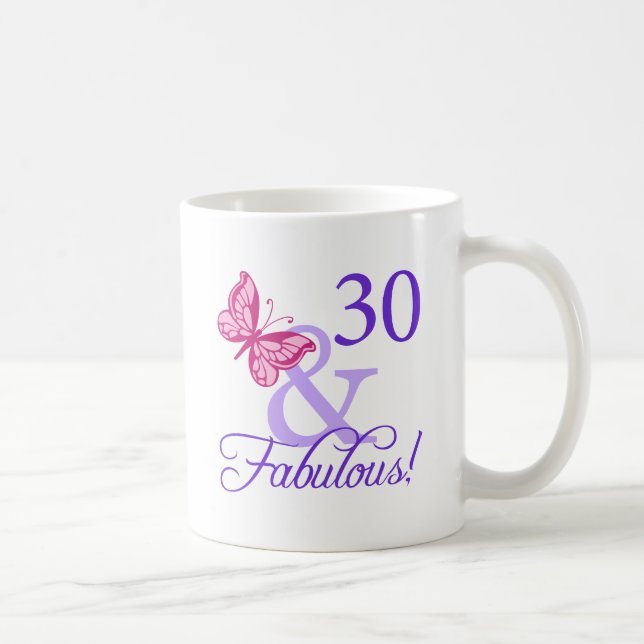 30 und toller Geburtstag Tasse (Rechts)