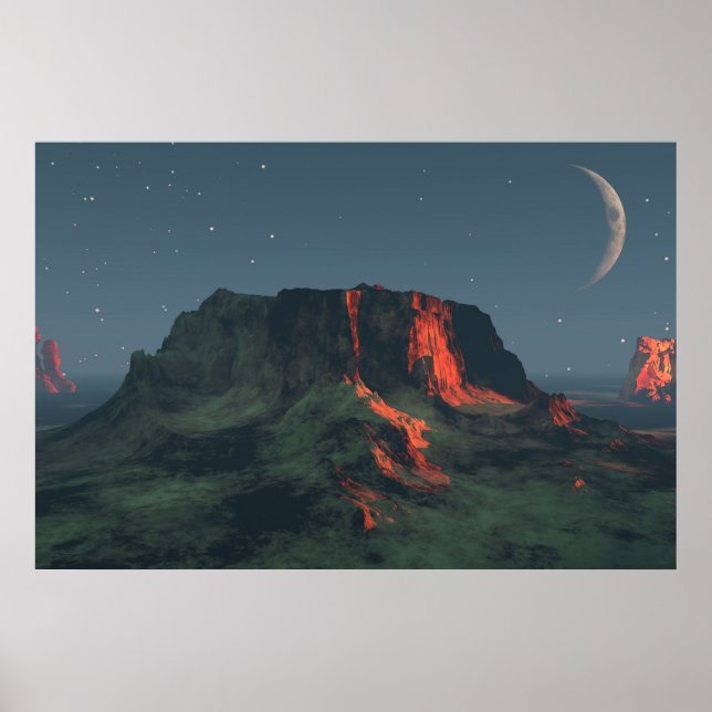 30" x 24" Papierposter mit "Desert Monuments"-Bild Poster (Vorne)