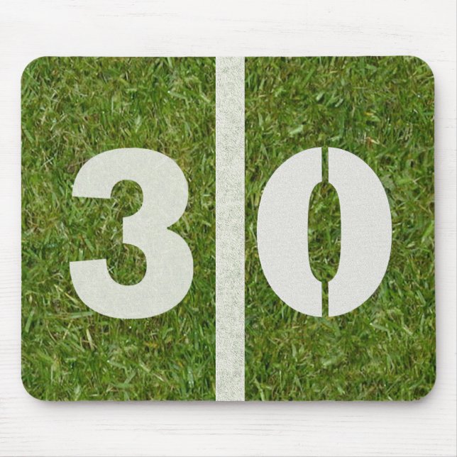 30 Yard-Line-Fußballplatz Mousepad (Vorne)
