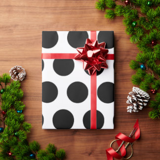 30 Zoll * 60 Fuß glänzendes Polka-Umschlagpapier Geschenkpapier