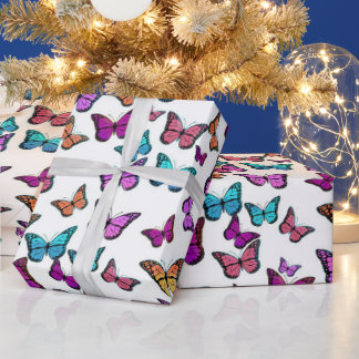 30 Zoll x 60 Fuß Schmetterling-Wrap-Papier Geschenkpapier