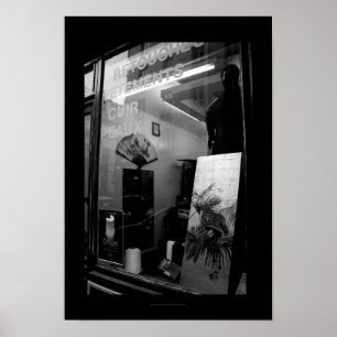 30ter Rue Gassendi Paris Schwarz-weiß Poster2 Poster