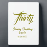 30th birthday add name date year gold template thi fotoplatte<br><div class="desc">editable design</div>