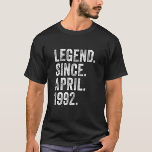 30th Birthday  April Born 30 Years Legend Since 19 T-Shirt