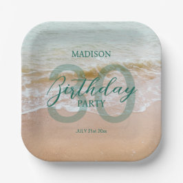 30th Birthday Beach Party Pappteller