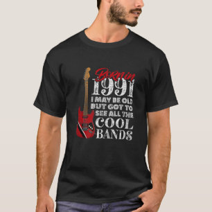 30Th Birthday - Born In 1991 I Electric Guitar I R T-Shirt