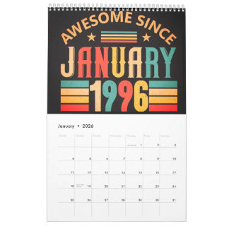 30th Birthday Calendar Kalender