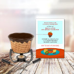 30th Birthday Fondue Dinner Party Invitations Einladung<br><div class="desc">Designer's Note: All template text and background color (light teal) on this invitation can be totally customized for your special event! If you need help,  just click on the contact link above to send the designer a personal detailed message.</div>