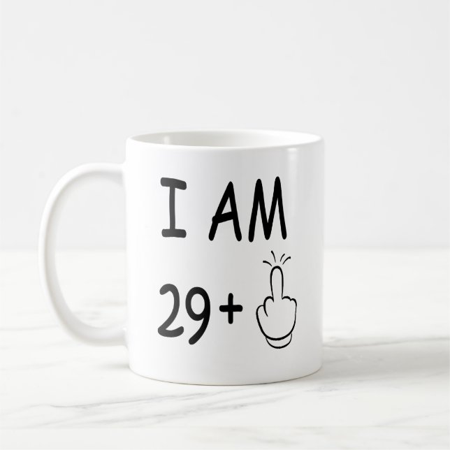 30th Birthday, Funny Birthday Kaffeetasse (Links)