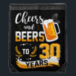 30th Birthday Party Cheers And Beers To 30 Years Sportbeutel<br><div class="desc">Awesome tee Ideas People who born in 1992 Retro Vintage Classic Old School 30th Awesome tee Ideas for Men Women. 30 years old awesome vintage birthday. Complete happy birthday decorations .Your birthday party will be funny, awesome, epic & legendary. This funny drinking shirt makes a great tee for a sassy...</div>