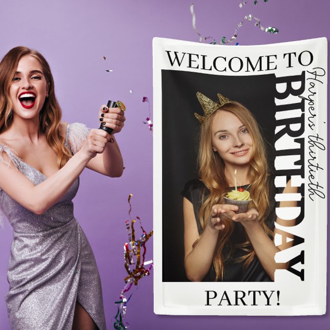 30th Birthday Photo college Party  Banner (Von Creator hochgeladen)