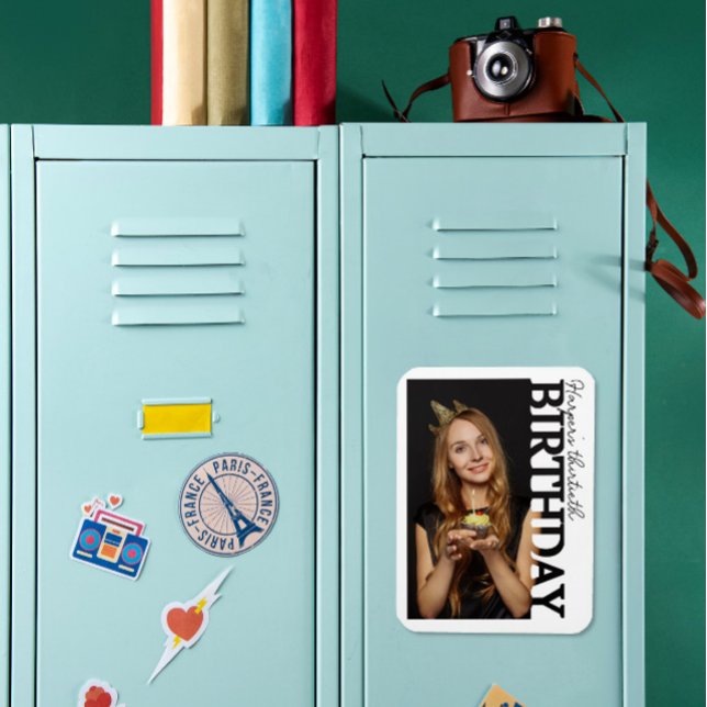 30th Birthday Photo college Party  Magnet (Von Creator hochgeladen)