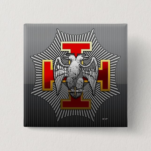 30th Degree: Knight Kadosh Button (Vorderseite)