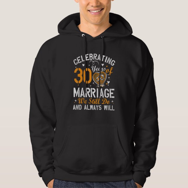 30th Wedding Anniversary Matching Couple Men Women Hoodie (Vorderseite)