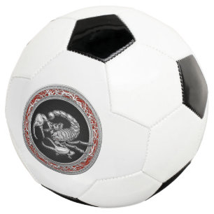 [310] Heiliger Silberskorpion auf Schwarz Fußball