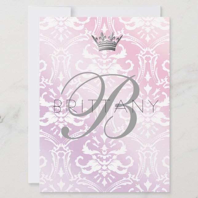 311 Babypink und Lilac Einladung (Vorderseite)