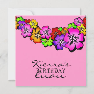 311 Blume Dusche Lei Einladung Rosa