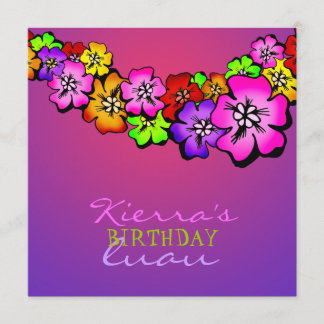 311 Blume Dusche Lei Einladung| Sonnenuntergang Einladung