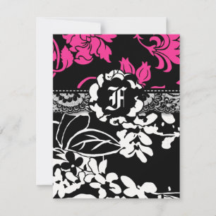 311 BLUME FLAUNT PINK INVITATION EINLADUNG