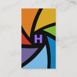 311-CAMERA BEREITEN BUNTES LILA vor Visitenkarte