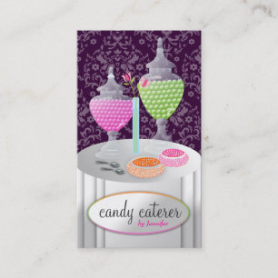 311-Candy dunkles Lila des Lebensmittellieferant- Visitenkarte