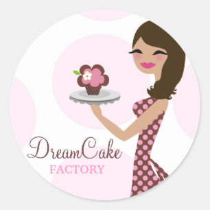 311 Carlie the Cupcake Süsse Brünett Sticker