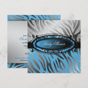 311-C'est Luxueux heißes Momma rosa Baby Zebra- Einladung