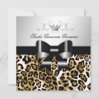 311 - Chic Brown Leopard Bow  | Süß 16