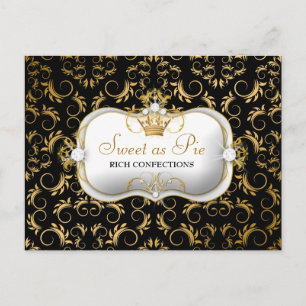311 Ciao Bella Golden Divine Rich Black Postkarte