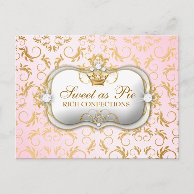 311 Ciao Bella Golden DivinePink Postkarte (Vorderseite)