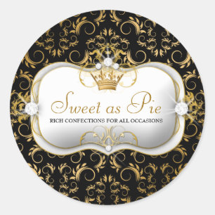 311 Ciao Bella goldenes göttliches reiches Runder Aufkleber