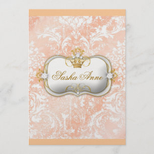 311 Ciao Bella "Pfirsiche u. Sahne" Vintager Chic Einladung