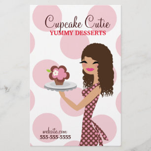 311 Cupcake Süsse Curly Brown Hair Flyer