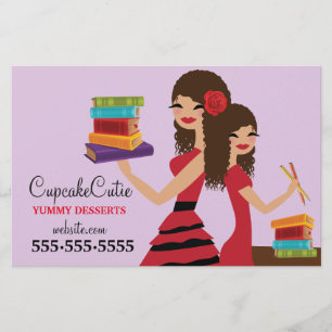 311 Cupcake Süsse Spanische Mädchen Flyer