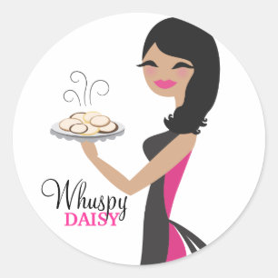 311 Daisy Cookie Süsse Wavy Brünett Runder Aufkleber