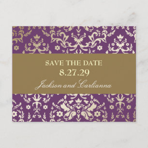 311-Dazzling Damask Gold Elfenbein Save the Date