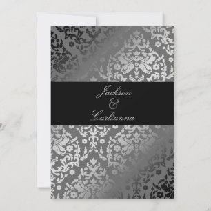 311-Dazzling Damask Grauer Sturm Einladung