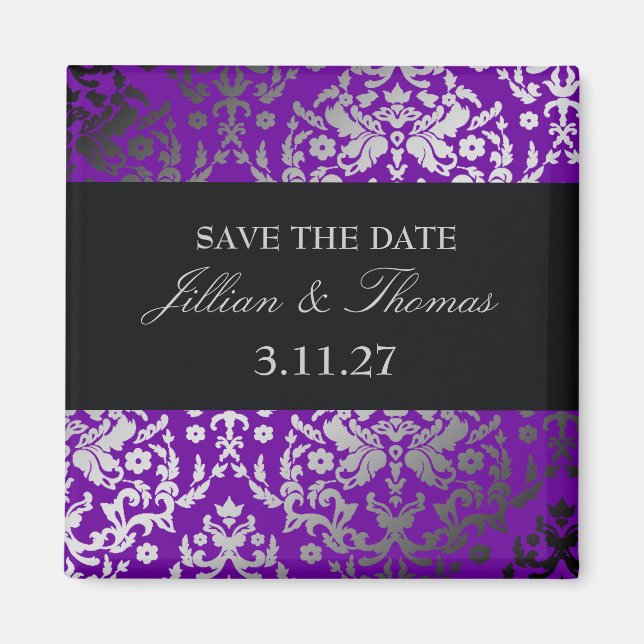 311-Dazzling Damask Vivacious Violet Magnet (Vorne)