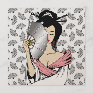 311-Diamond Geisha  Hintergrund des Lüfters Einladung