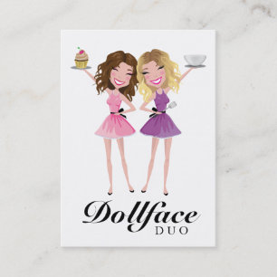 311 Dollface Duo Brunetter Blonde Ombre Visitenkarte