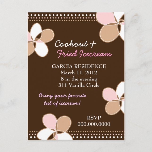 311 EINLADUNG VON NEAPOLITAN FRANGIPANI (Vorderseite)