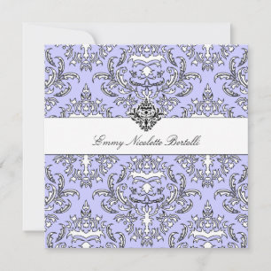 311-Emmy Perry Winkle Damask Einladung