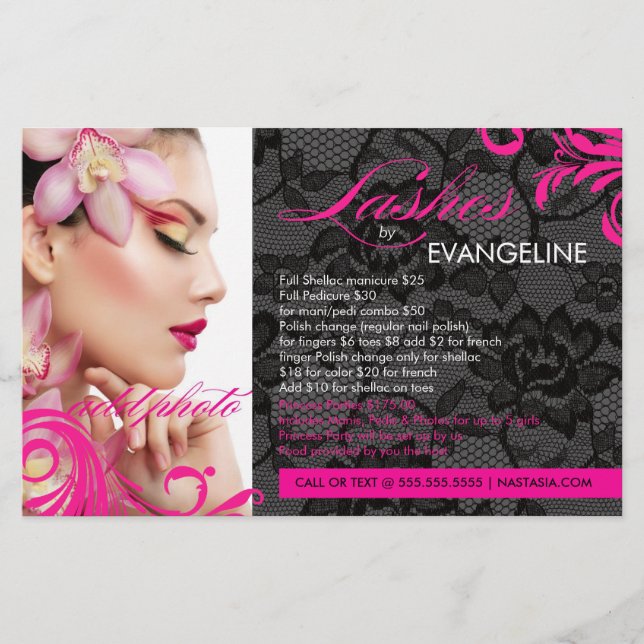 311 Flyer Pink- und Lace-Lashes (Vorne)