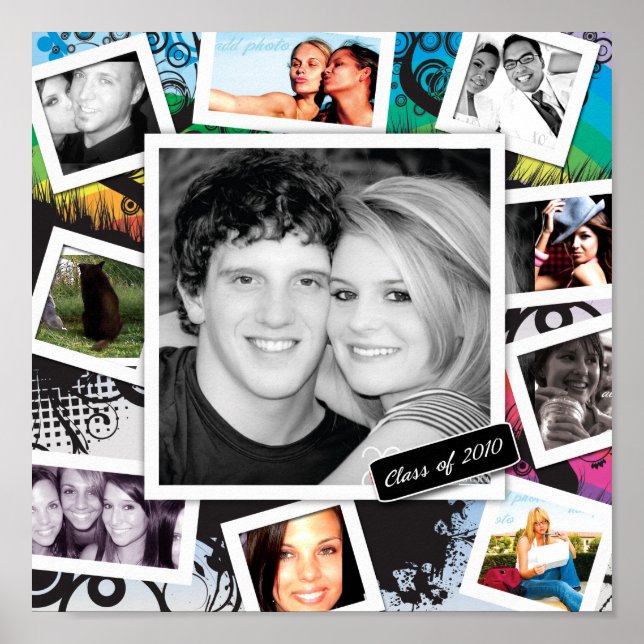 311-Fun Abschluss Collage Print Poster (Vorne)