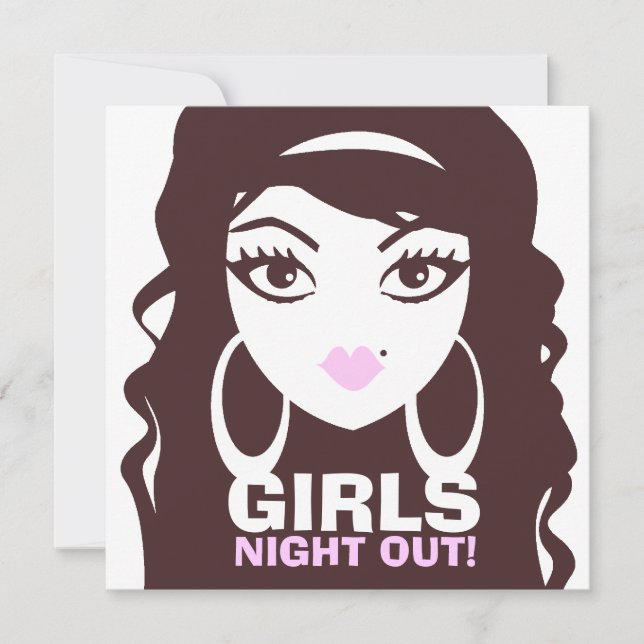 311 Girls Night Out {Luscious Lash Girl} Einladung (Vorderseite)