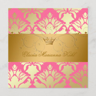 311-Golden Damask Shimmer Erdbeeren Brule Einladung