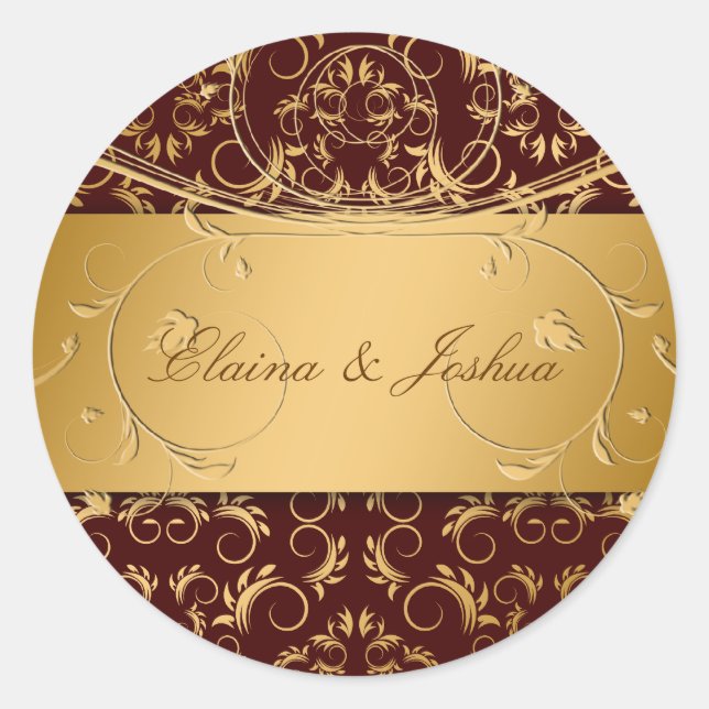 311-Golden diVine Sticker Brown (Vorderseite)