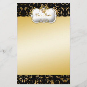 311 goldene göttliche Reiche Ciao Bella Briefpapier